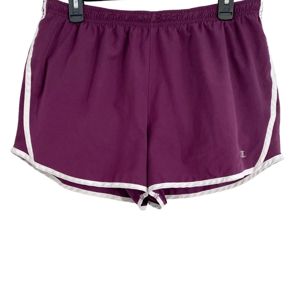 Champion Women’s Purple & White Athletic Shorts, Size XL